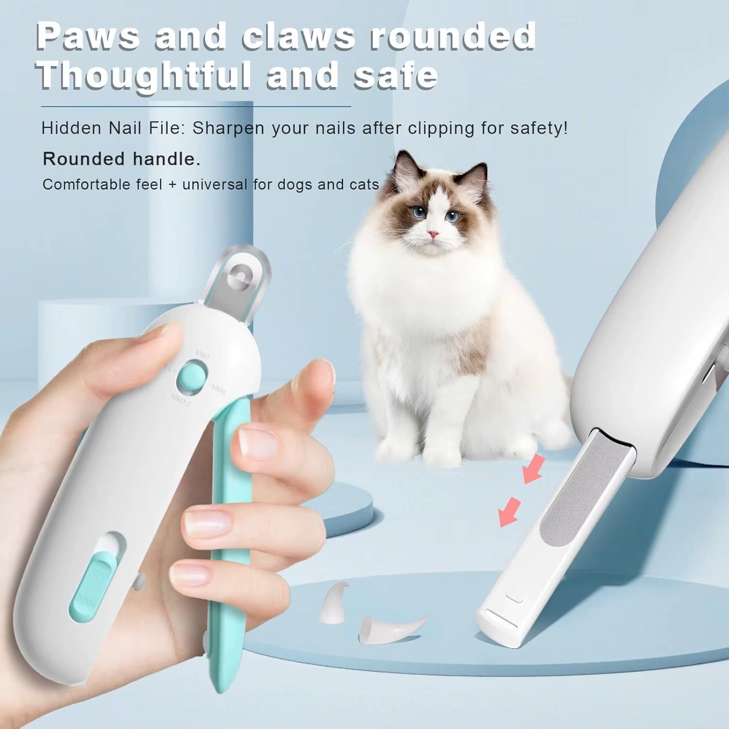 Professional Grooming Tools Adjustable Hole Pet Nail Trimmer Cat Dog Nail Clippers for Small Large